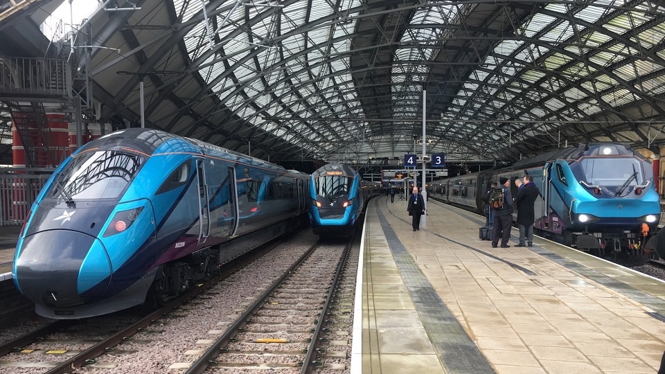 transpennine express three trains together